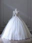 Timeless Ball Gowns V Neckline Sequin Long Sleeves Wedding Dress Bridal Dresses
