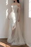 Timeless Mermaid Off The Shoulder White Tulle Long Wedding Dress Bridal Dresses