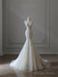Timeless Mermaid Sweetheart Lace White Wedding Dresses Brides Dress