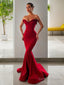 Trumpet Mermaid Sweetheart Sweep Train Stretch Crepe Prom Dresses