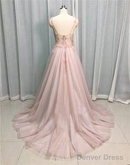 Tulle A-Line/Princess Appliques Lace Wedding Dresses