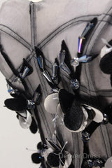 Tulle Gray Short Prom Dresses Homecoming Dresses Coktail Dresses