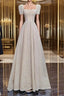 Unique Ball Gowns Strapless Short Sleeves Long Wedding Dresses
