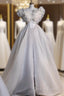 Unique Ball Gowns Sweetheart Long Tulle White Wedding Dress Brides Dresses