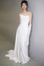 Unique Mermaid Sweetheart Pleats White Satin Ruffles Wedding Dresses