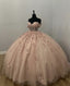 Unique Sleeveless Light Pink Ball Gowns Prom Dresses
