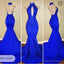 2026 Halter Blue Mermaid Prom Dresses