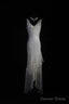V Neck Chiffon Beaded Long Prom Dress Simple Mermaid Wedding Dresses