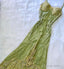 Vintage A Line Spaghetti Straps Green Long Lace Prom Dress Birthday Outfits