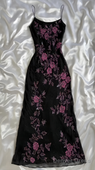 Vintage A line Straps Black Lace Prom Dresses 22th Birthday