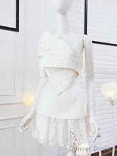 Vintage A Line White Lace Homecoming Dress 18Th Birthday Outfits