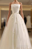 Vintage Ball Gowns Bateau White Tea Length Wedding Dress Brides Dresses