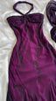 Vintage Blue Chiffon Long Prom Dress Elegant Beaded Prom Dresses