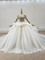 We Offer a Large Numbers Of Ivory White Ball Gowns Tulle Satun Short Sleeve Backless Beading Wedding Dresses