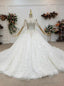Wear a Classic Ivory White Ball Gowns Tulle Lace Off the Shoulder Beading Wedding Dresses