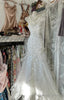 White Gentle Water Gloss Mermaid Sequin Applique Long Prom Dress Gorgeous One Shoulder Wedding Prom Dresses