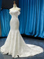 White Memaid Tulle Lace Appliques Off the Shoulder Wedding Dresses
