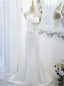 White Memraid Strapless Bow Prom Dresses