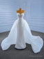 White Mermaid Tulle Sequins Sweetheart Wedding Dresses