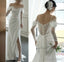 White Off The Shoulder Wedding Dresses Long Prom Gowns