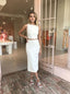White Prom Dress White Two Piece Prom Dresses Gown