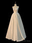 White Satin Lace Spaghetti Straps Wedding Dresses