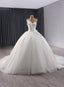 White Satin Strapless Pleats Beading Wedding Dresses With Train