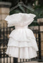 White Short Prom Dress Homecoming Dresses