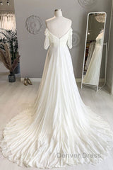 White sweetheart chiffon long prom Dresses white formal Dresses