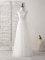 White Sweetheart Neck Tulle Beads Long Prom Dress White Prom Dresses