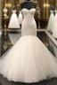 White Tulle Sweetheart Long Wedding Dress, Bridal Dresses
