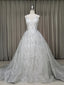 White V Neck Sequin Tulle Long Prom Dress White Tulle Prom Dresses