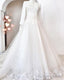 White Wedding Dress Long Prom Dress