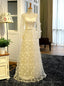 Yellow Long Sleeve Appliques Bridesmaid Dresses