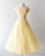 Yellow Short Prom Dress Homecoming Dresses