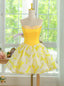 Yellow Sweetheart Homecoming Dress