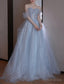 A Line Prom Dress Elegant Dress Wedding Guest Prom Floor Length Sleeveless Off Shoulder Sequined with Sequin Dresses to impress