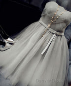 Cute A Line Tulle Short Prom Dress, Bridesmaid Dresses