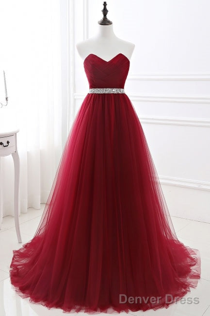 Buy cheap evening dresses long burgundy prom dresses online Main image