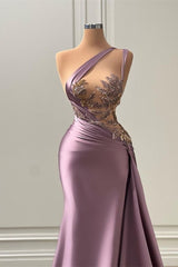 Rochie de bal de sirenă purpurie sexy