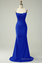 Sparkly Dark Green Beaded Long Prom Dresses with Appliques