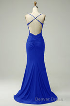 Sparkly Dark Green Beaded Long Prom Dresses with Appliques