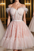 Cute Strapless Black Tulle Short Homecoming Dresses