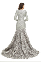 Prom Dress Long V Neck Prom Gown Full Sleeve Prom Dress Floor Length Dresses 2026