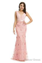 Lady Dresses Sleeveless Prom Dresses V Neck Formal Gowns 2025