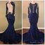 2026 Long Sleeves Backless Prom Dresses