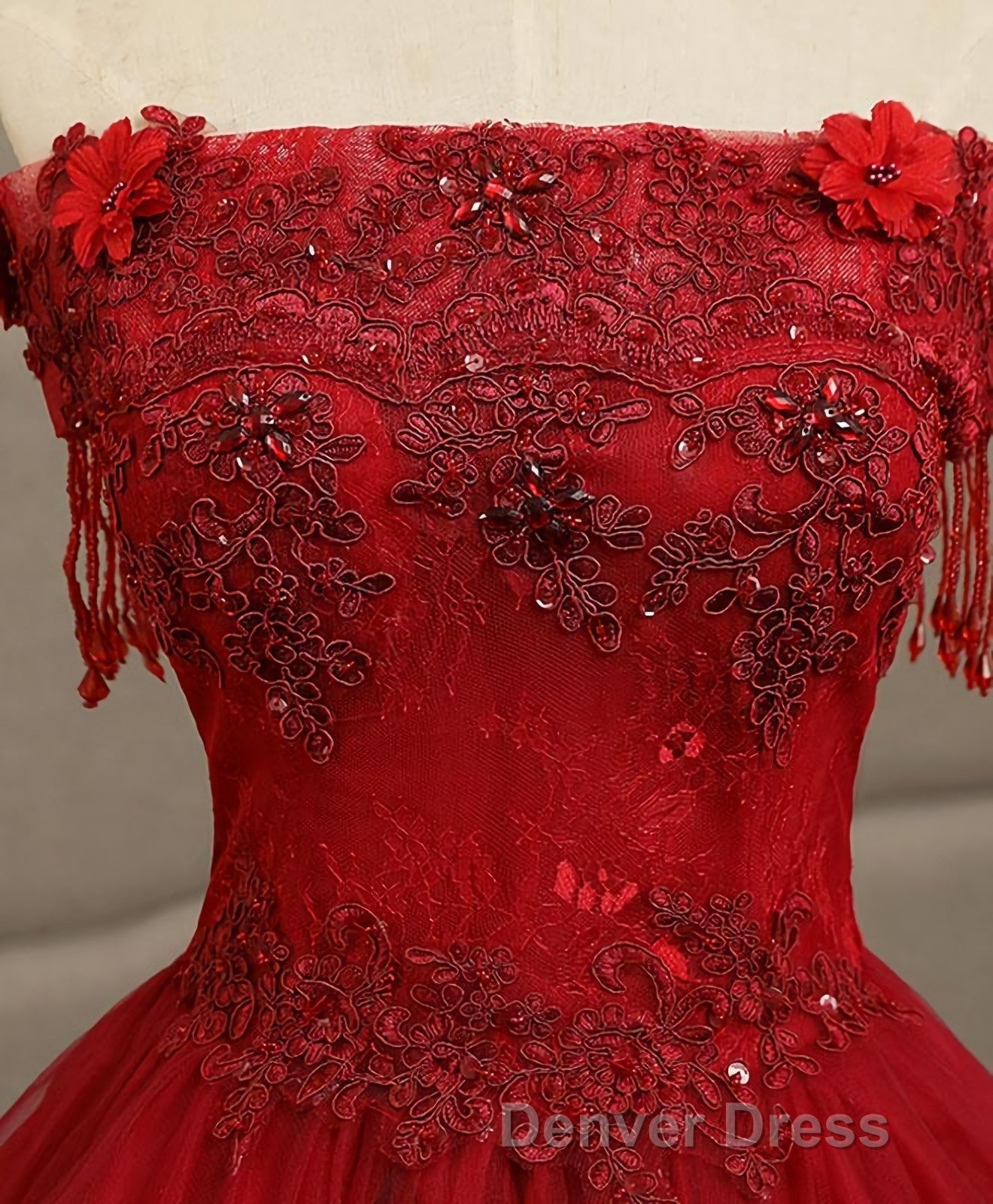 Burgundy Tulle Lace Long Prom Gowns Burgundy Tulle Lace Prom Dresses