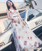 Unique White Tulle Long Prom Dress White Prom Dresses