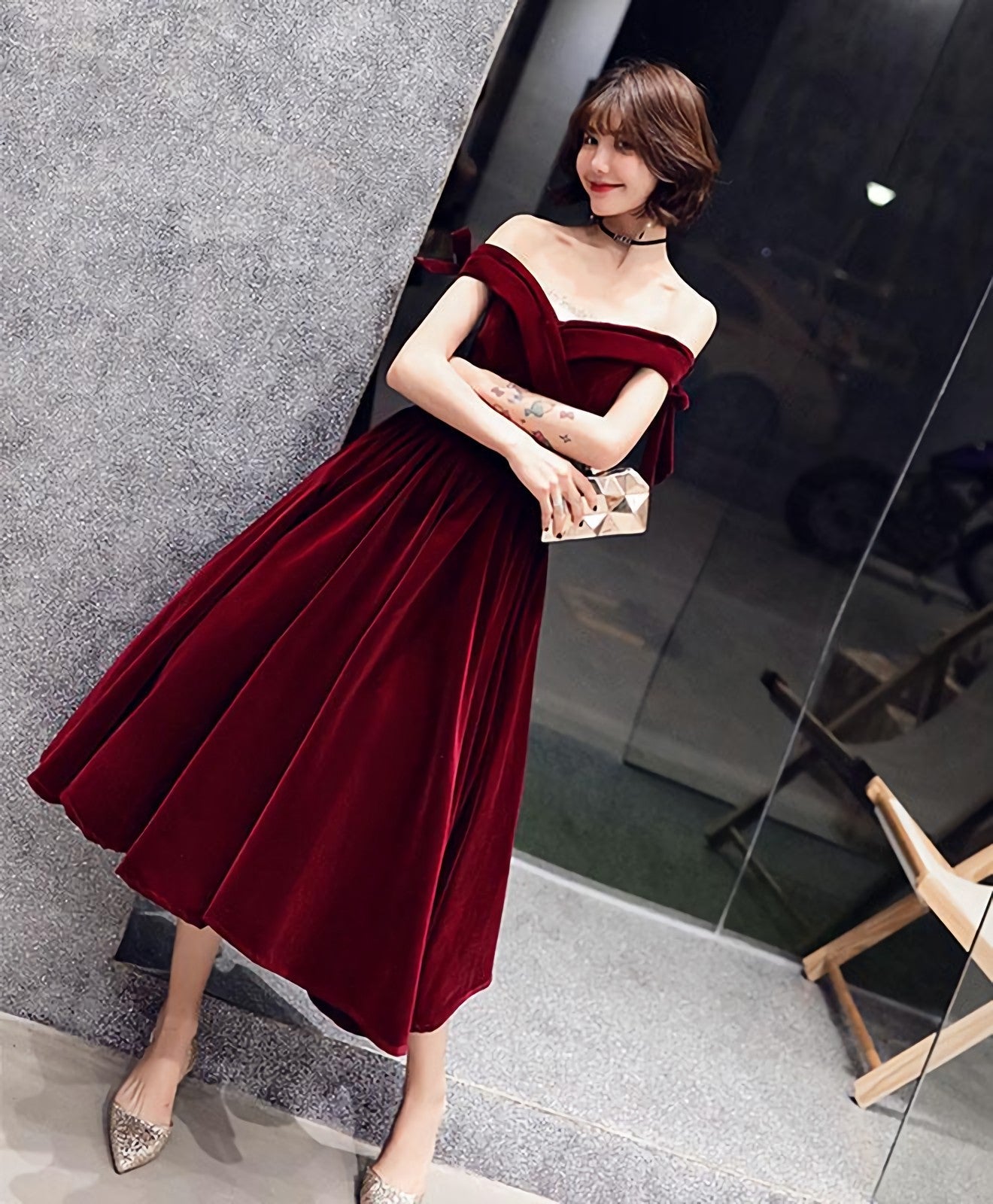 Burgundy Short Prom Dress Burgundy Prom Dresses