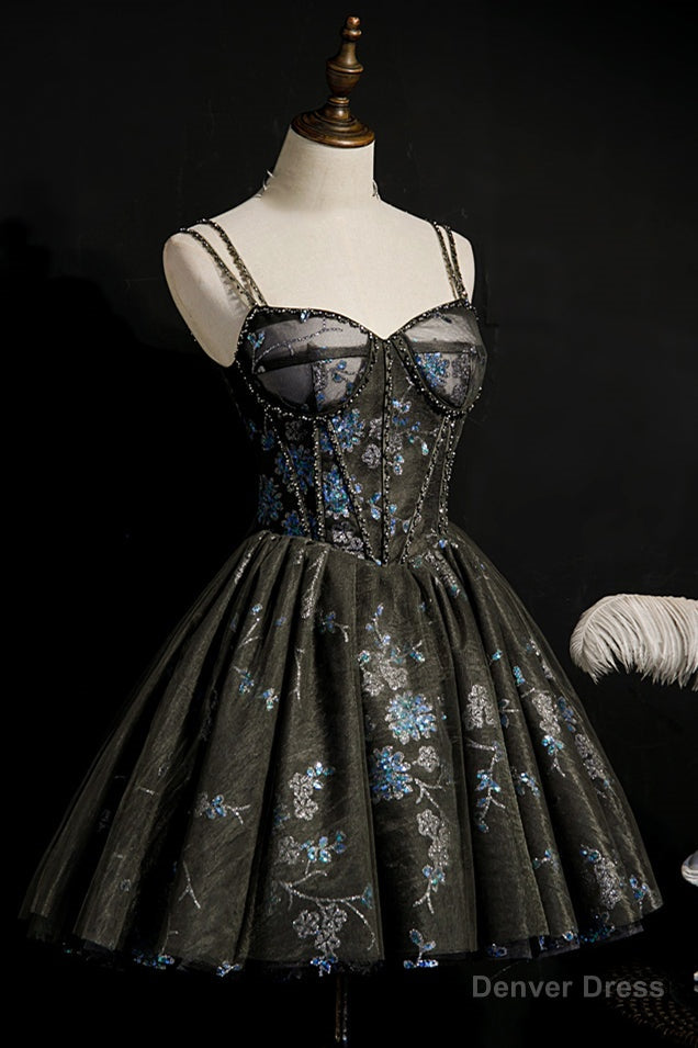 Stunning Sweetheart Lace Up A Line Short Homecoming Dresses Secondary image